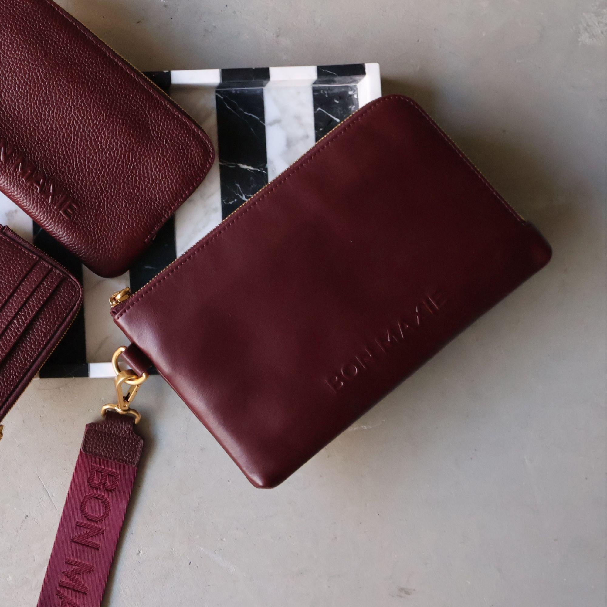 Travel Wallet - Nappa Leather - Burgundy