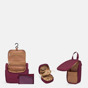 *SECONDS* SAVE $42—Toiletry Bag + Jewellery Case Bundle - Burgundy