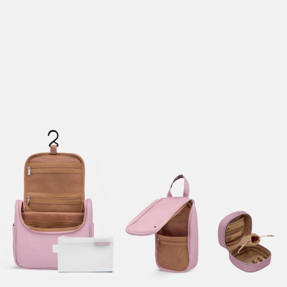 SAVE 33%—Toiletry Bag + Jewellery Case Bundle - Milk Tea