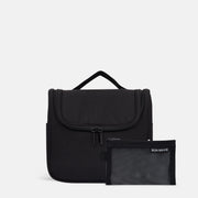Hanging Travel Toiletry Bag Set - Black