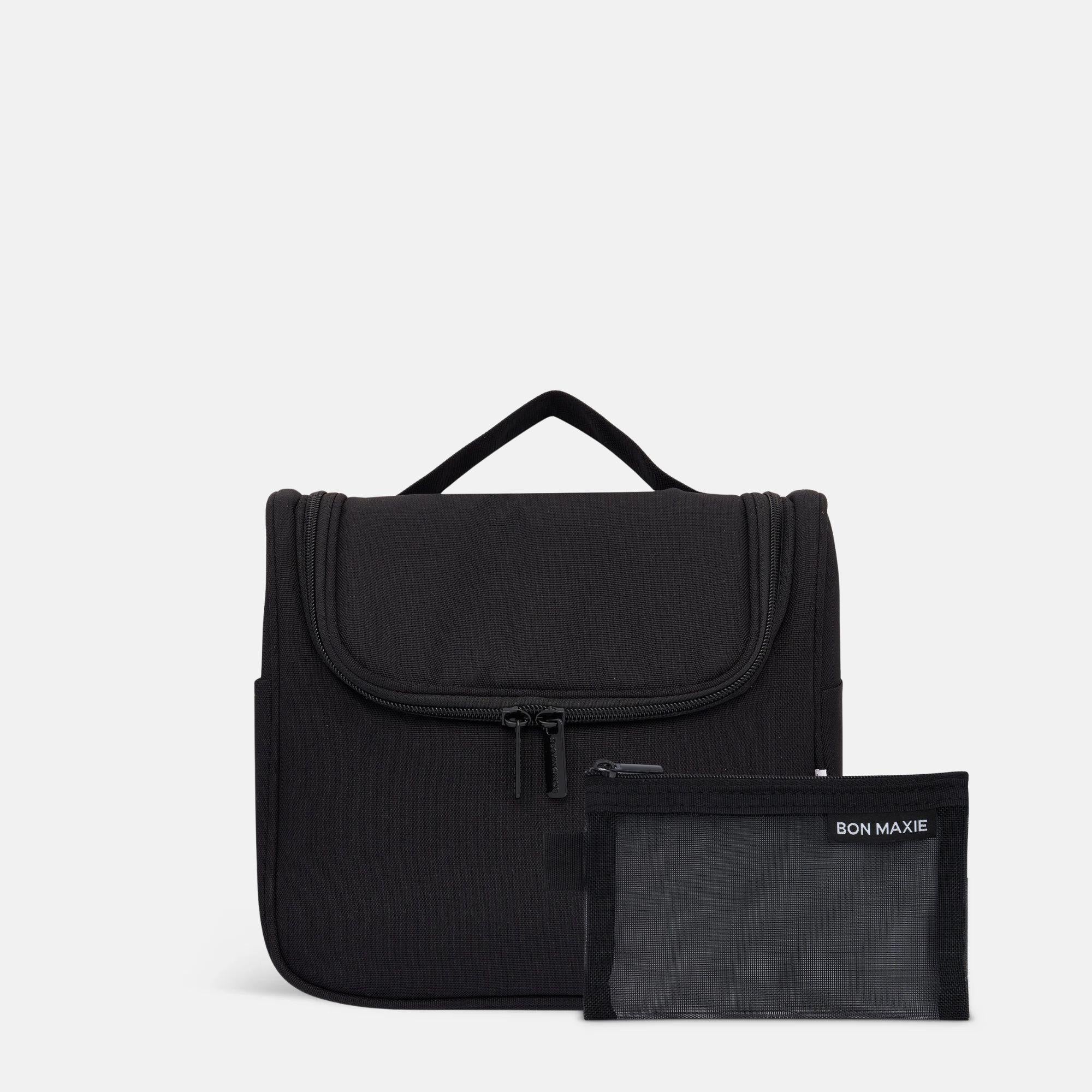 The Hanging Travel Toiletry Bag Set -- Black