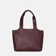 LIMITED STOCK: Maven Leather Tote Bag - Burgundy Nappa