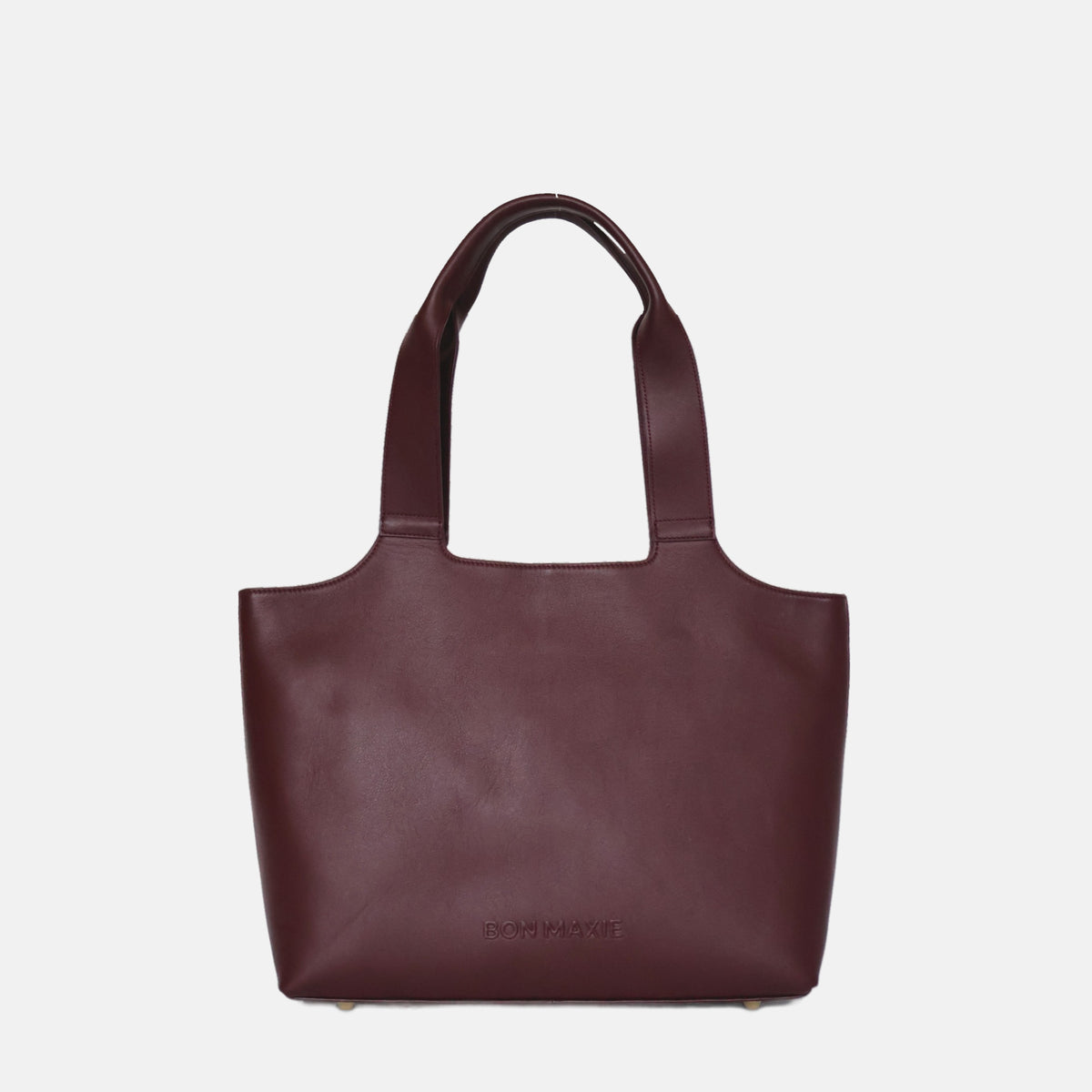 LIMITED STOCK: Maven Leather Tote Bag - Burgundy Nappa