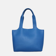 LIMITED STOCK: Maven Leather Tote Bag - Cobalt Pebble