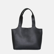 LIMITED STOCK: Maven Leather Tote Bag - Black