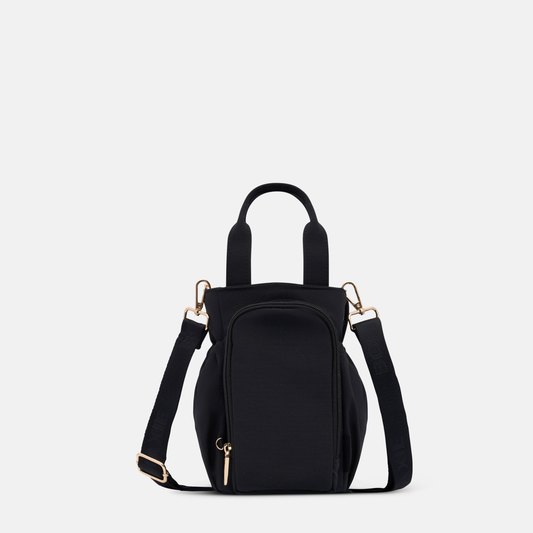 Multi-Wear Water Bottle Bag - Black (Gold or Gunmetal)