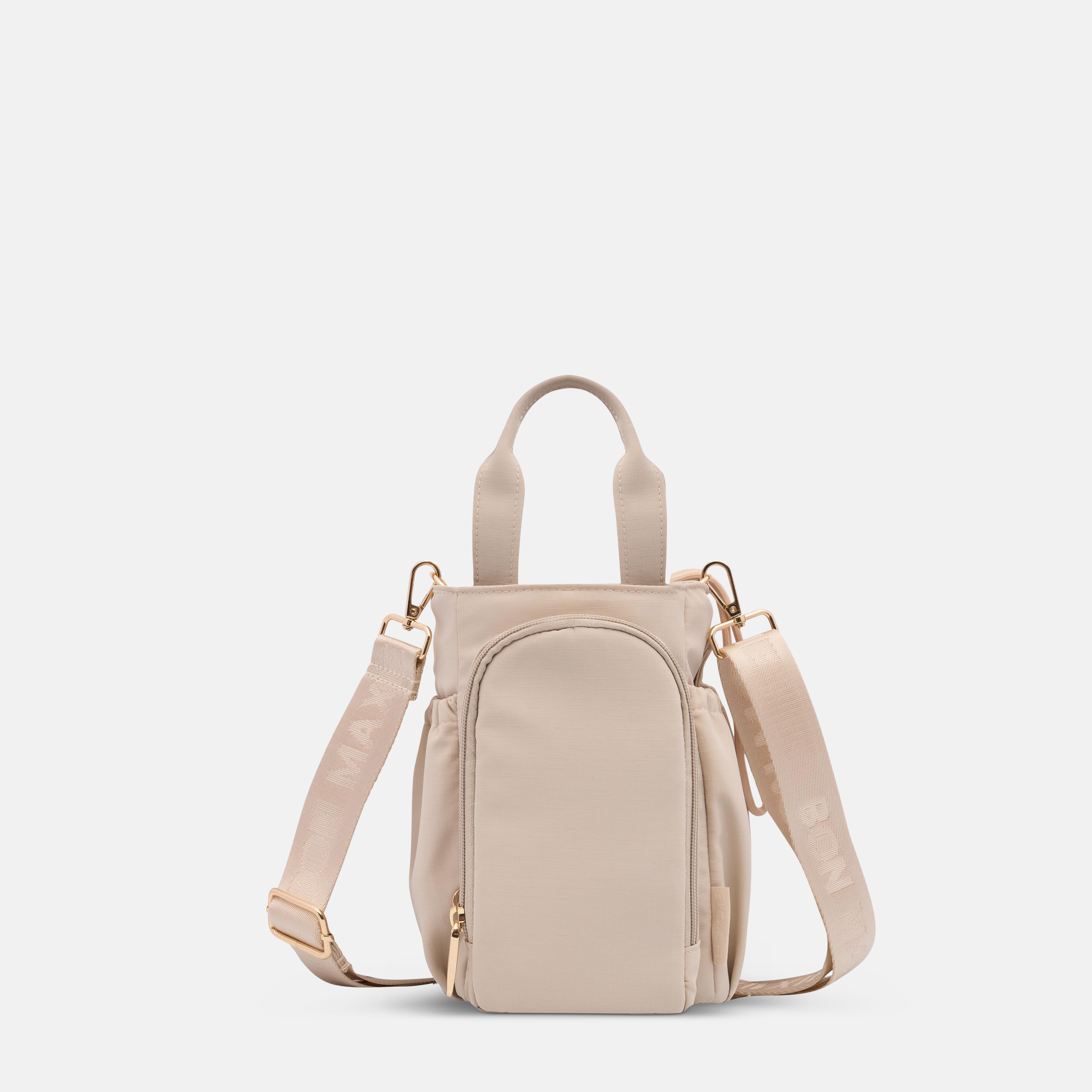 Multi-Wear Drink Bottle Bag with handles - Oat Milk