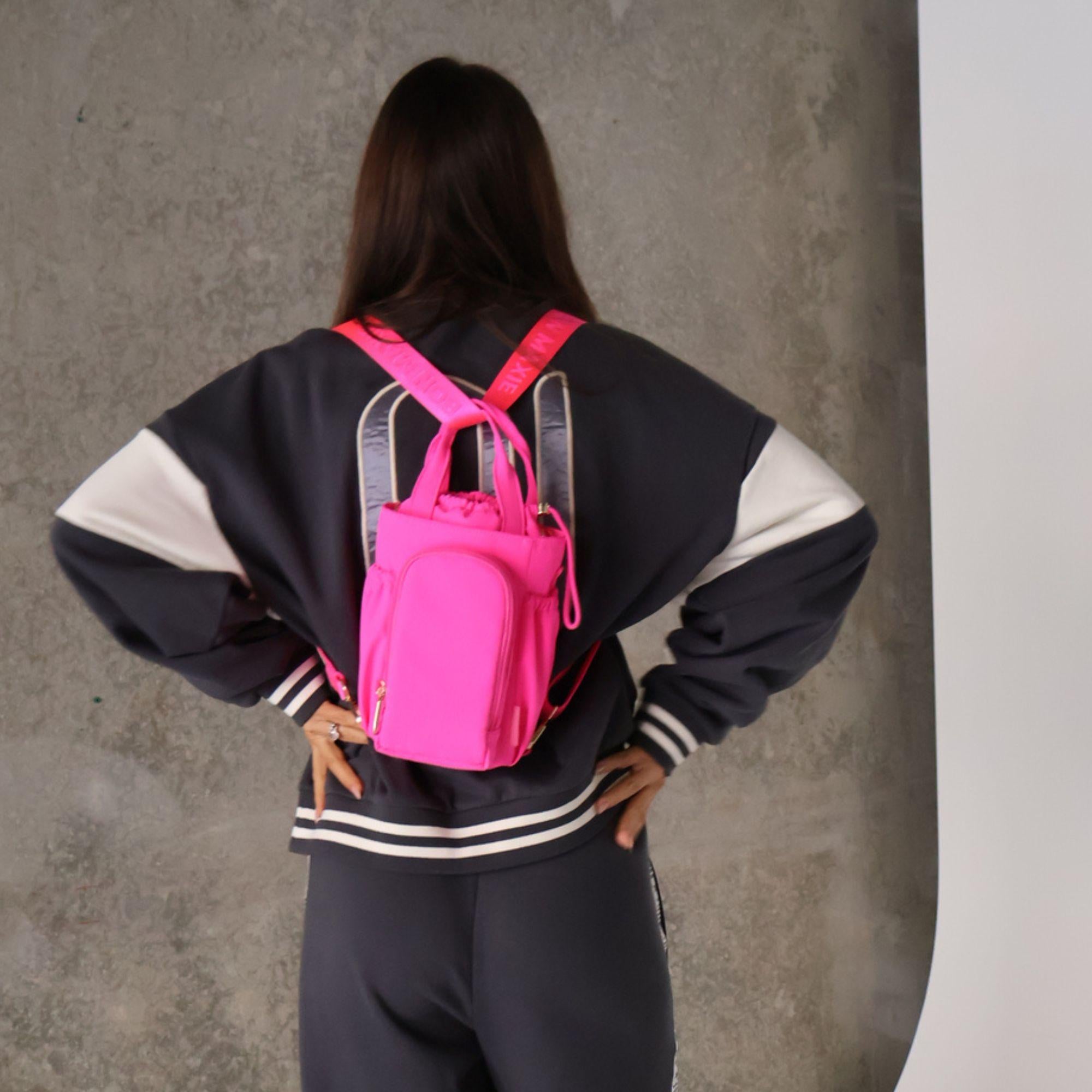 Multi-Wear Water Bottle Bag - Neon Pink