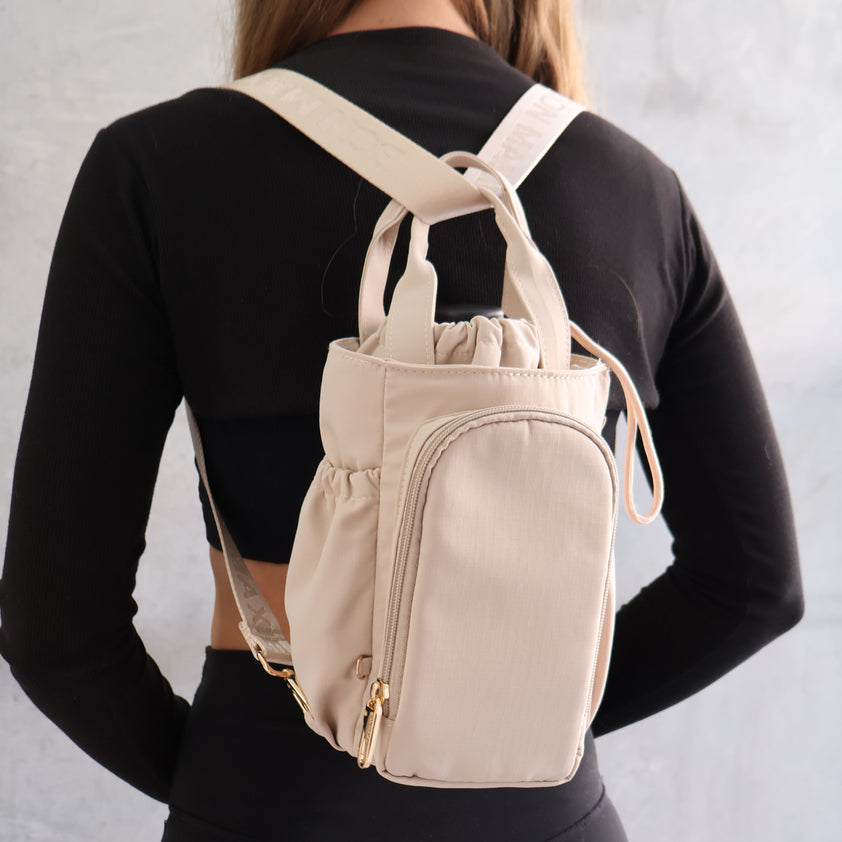 Multi-Wear Water Bottle Bag - Oat Milk