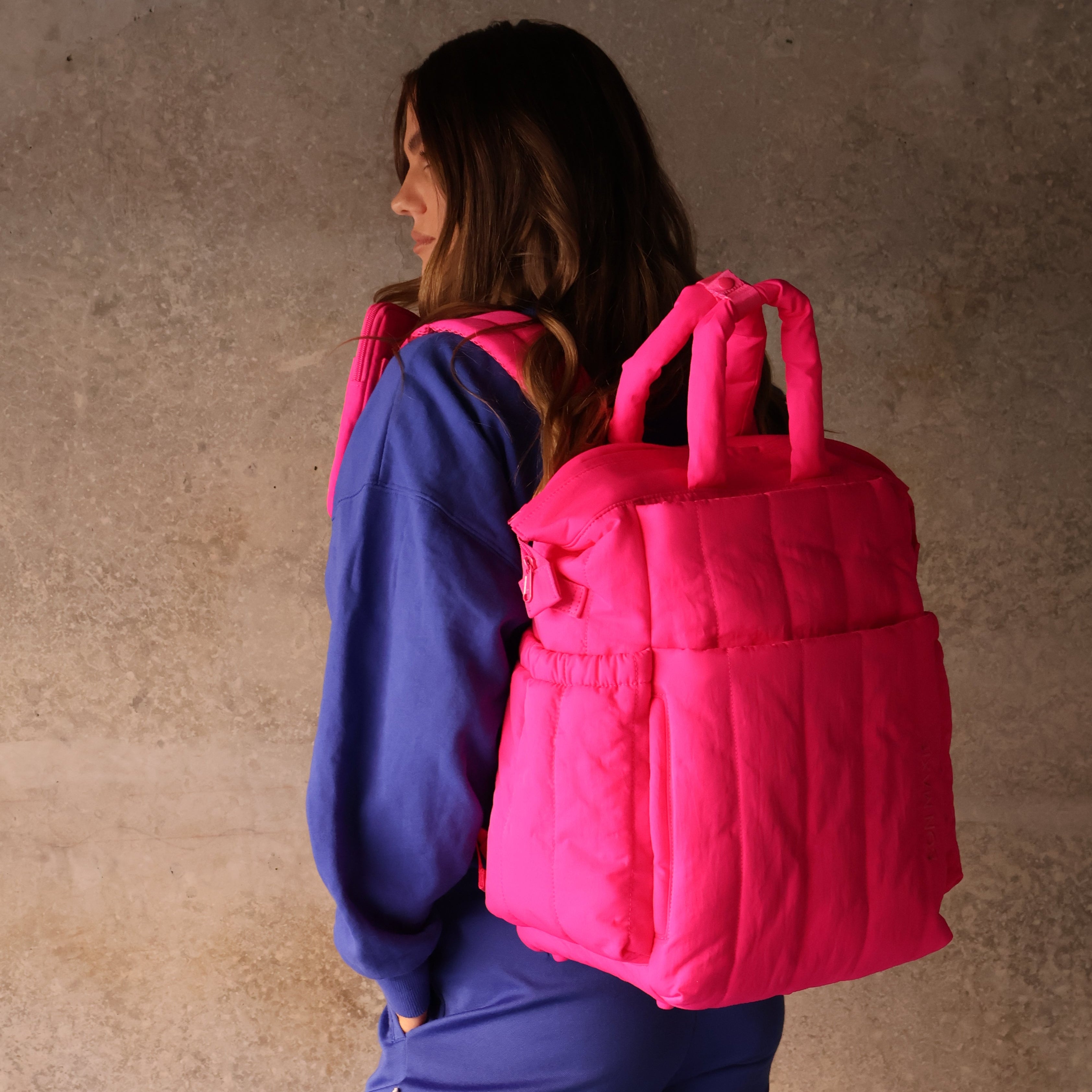 Cloudpack™ Backpack + Phone Pouch + Wet Bag Set - Neon Pink