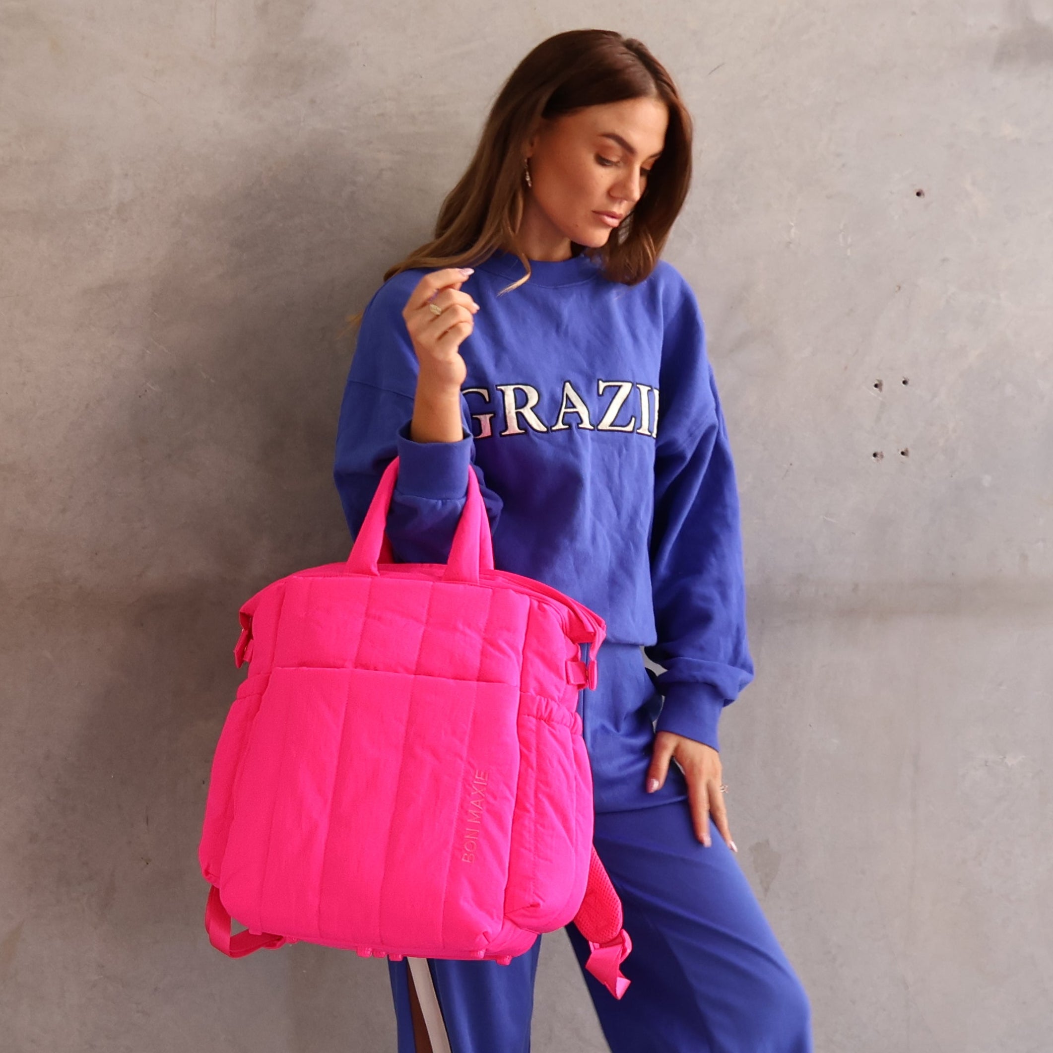 Cloudpack™ Backpack + Phone Pouch + Wet Bag Set - Neon Pink