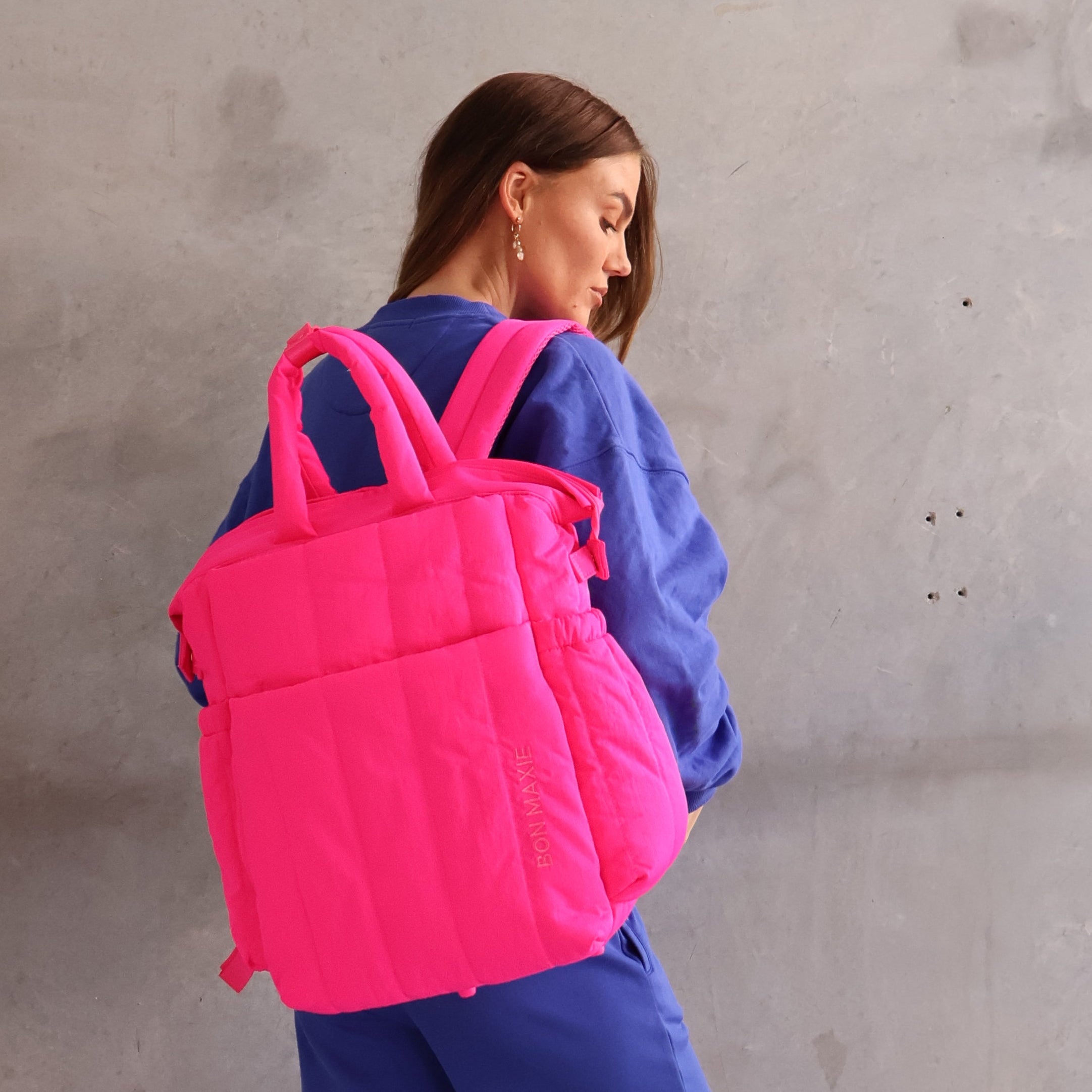 Cloudpack™ Backpack + Phone Pouch + Wet Bag Set - Neon Pink