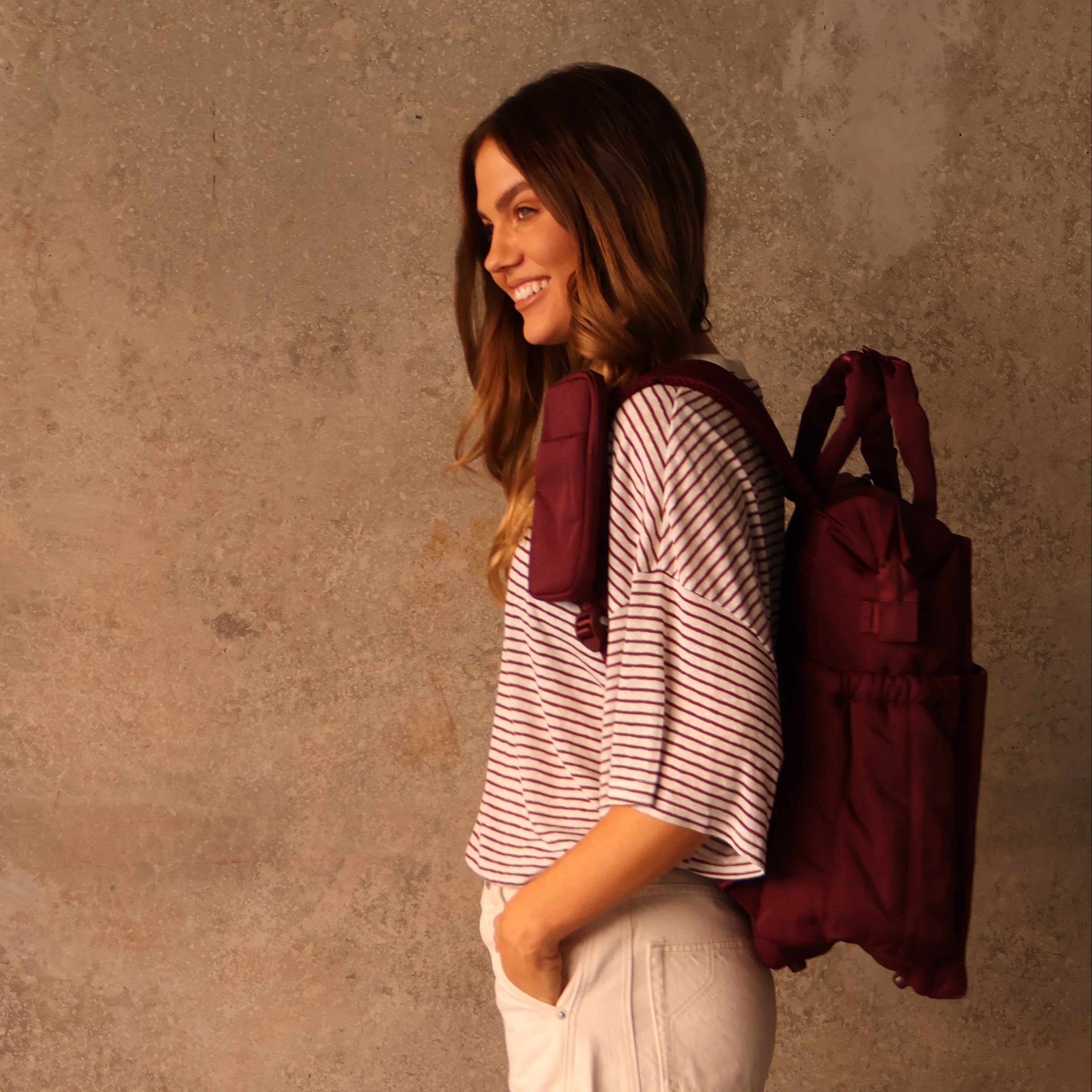 Cloudpack™ Backpack + Phone Pouch + Wet Bag - Burgundy