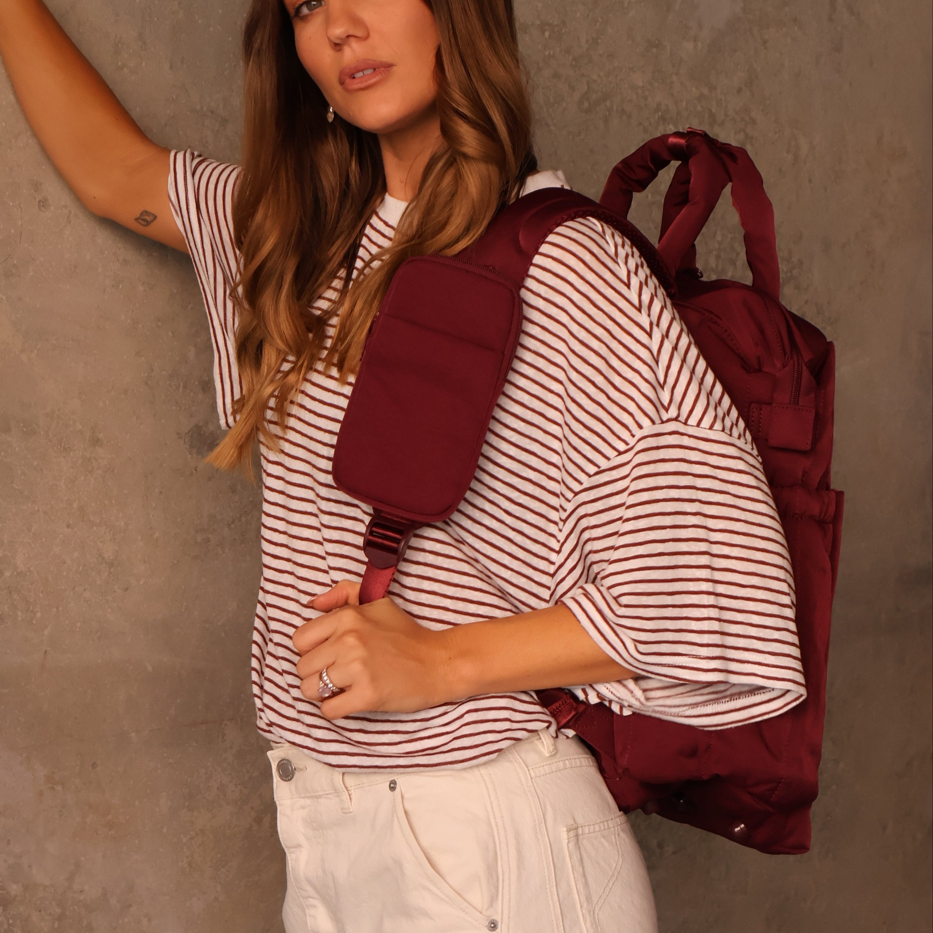Cloudpack™ Backpack + Phone Pouch + Wet Bag - Burgundy