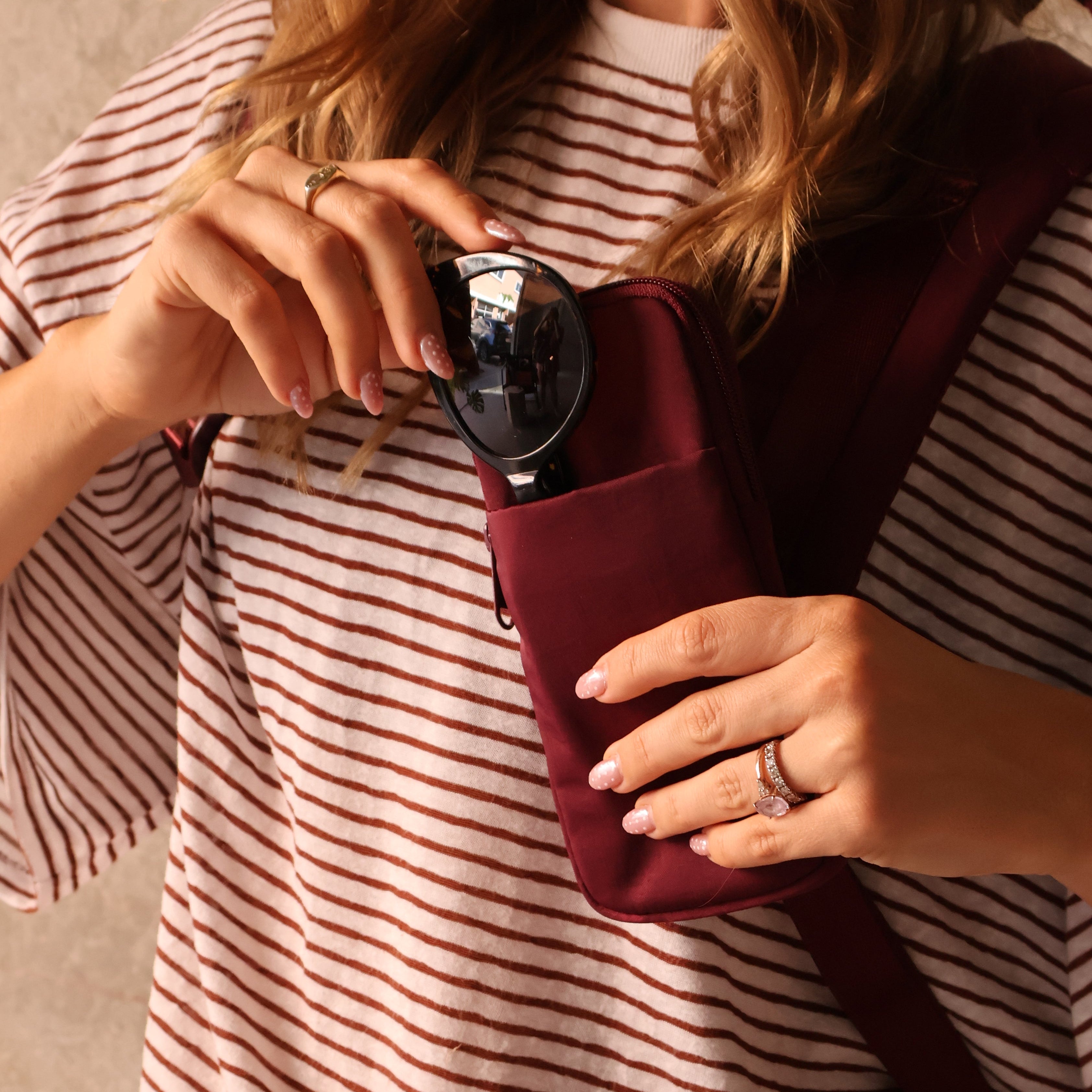 Cloudpack™ Backpack + Phone Pouch + Wet Bag - Burgundy