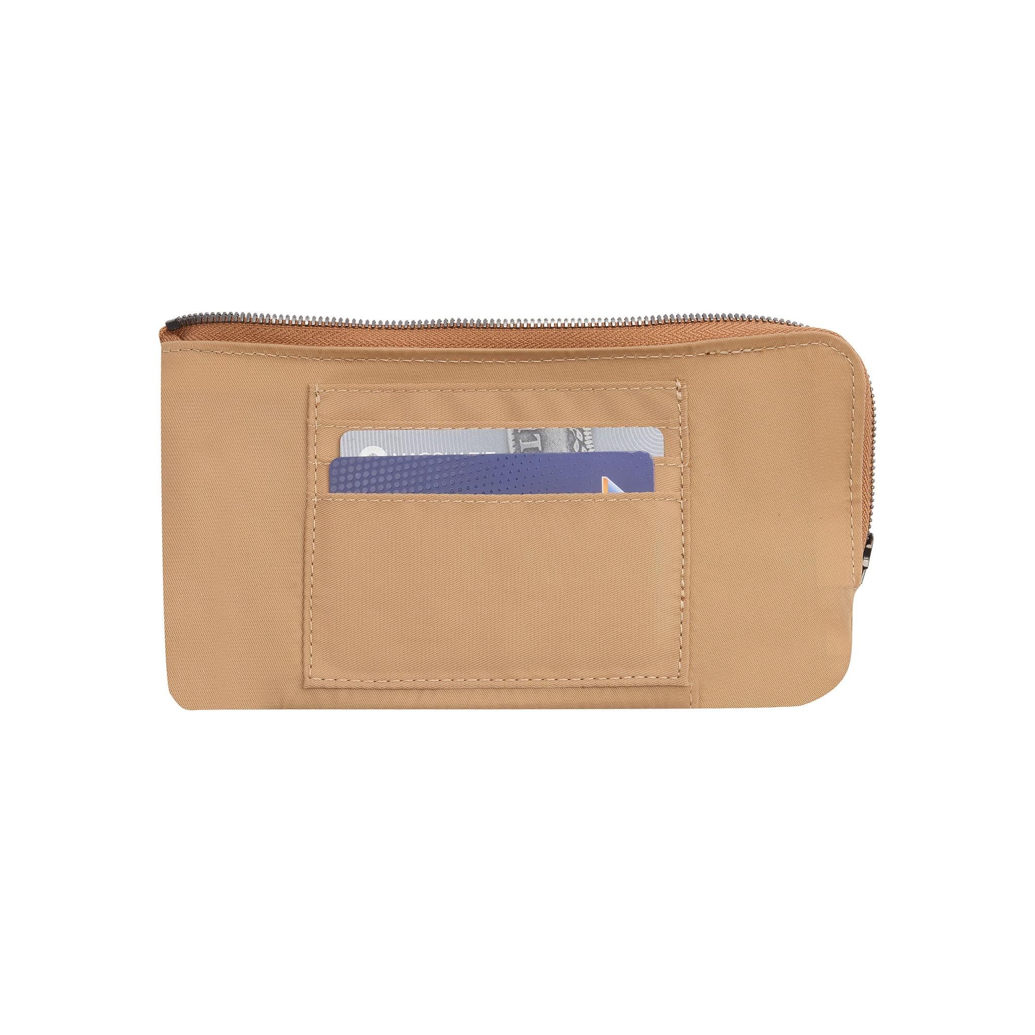 Slimline Leather Wallet in pebbled leather - Black