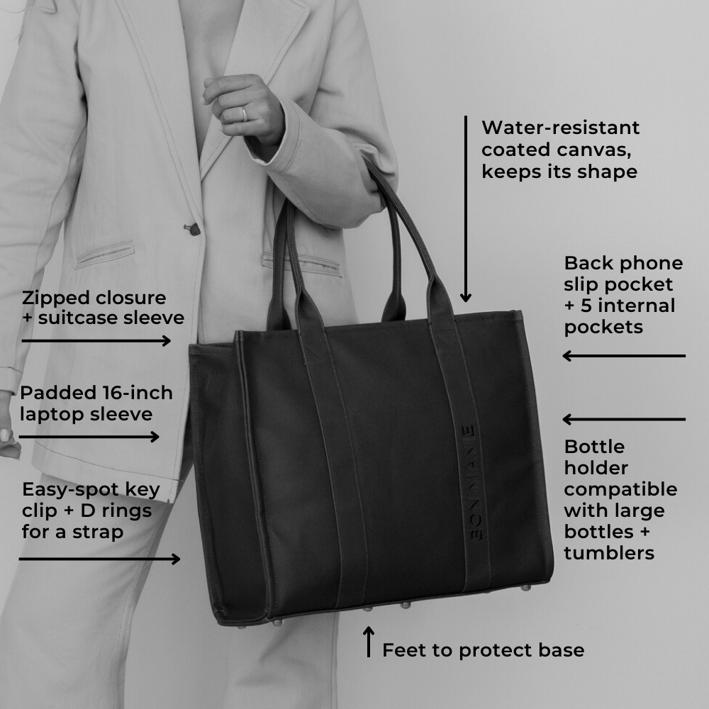 Tote bag structured sale