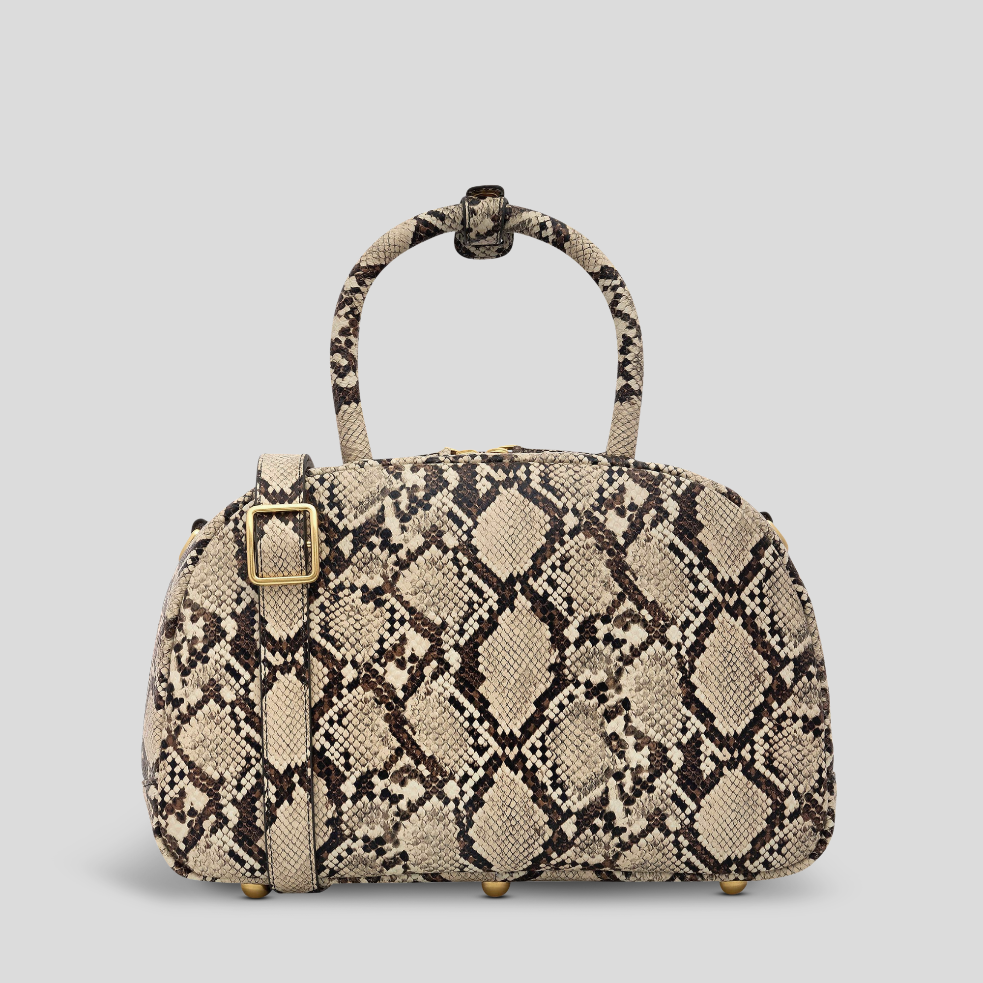 Bowler Bag in Snake BON MAXIE