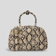 Bowler Leather Crossbody Bag -- Snake