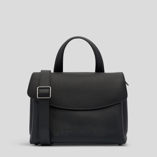 Tryhard Leather Crossbody Bag -- Black
