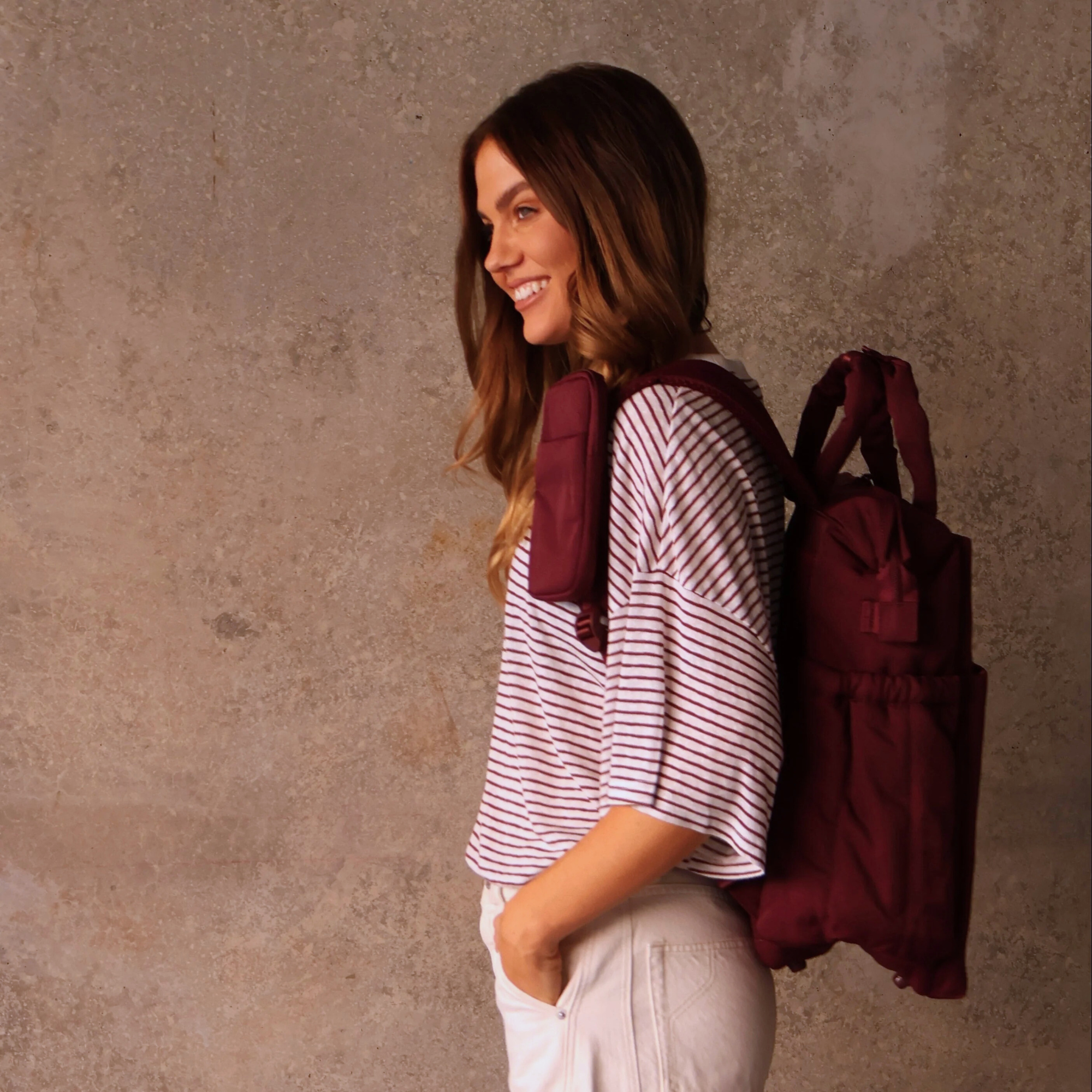 Cloudpack™ Backpack + Phone Pouch + Wet Bag - Burgundy