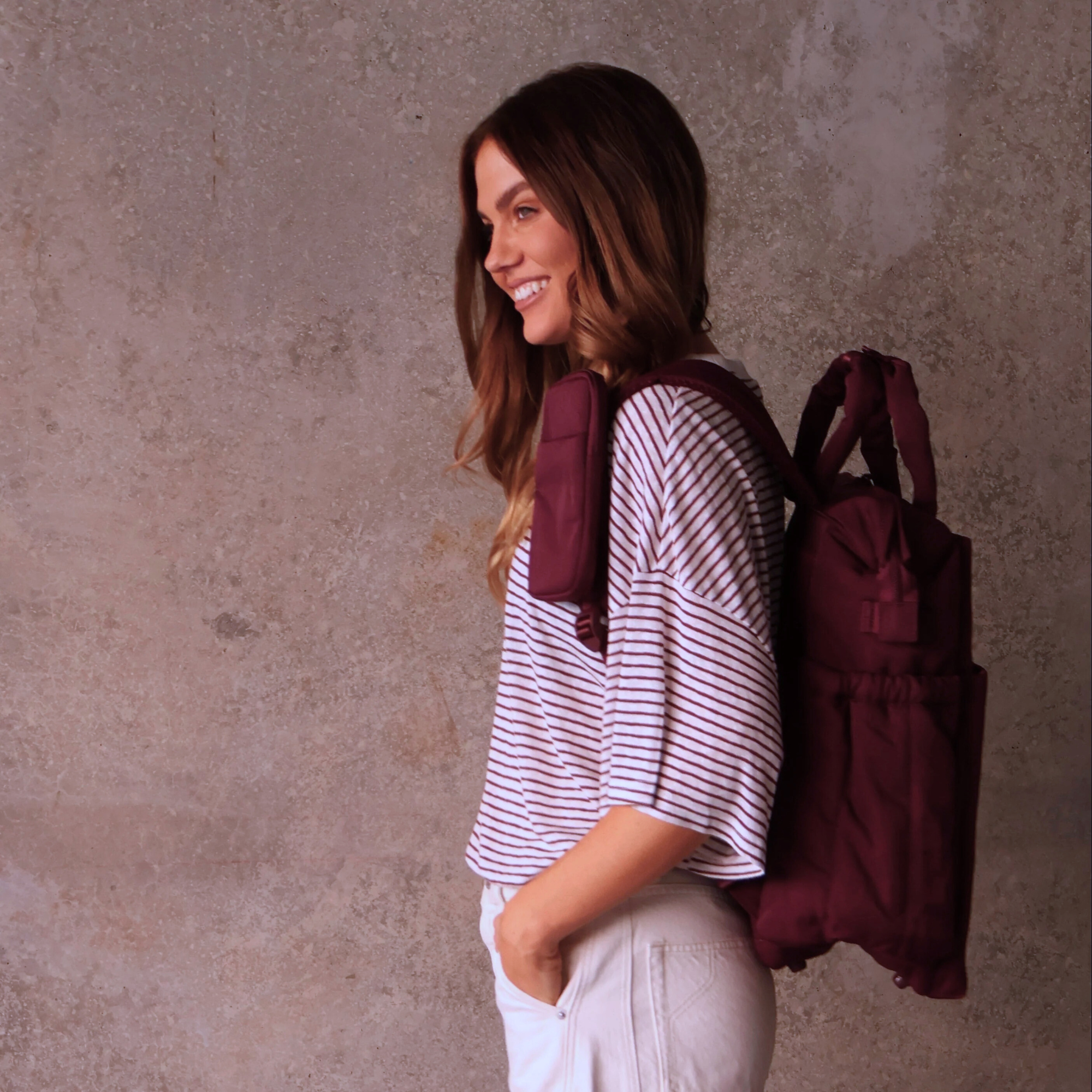 Cloudpack™ Backpack + Phone Pouch + Wet Bag - Burgundy