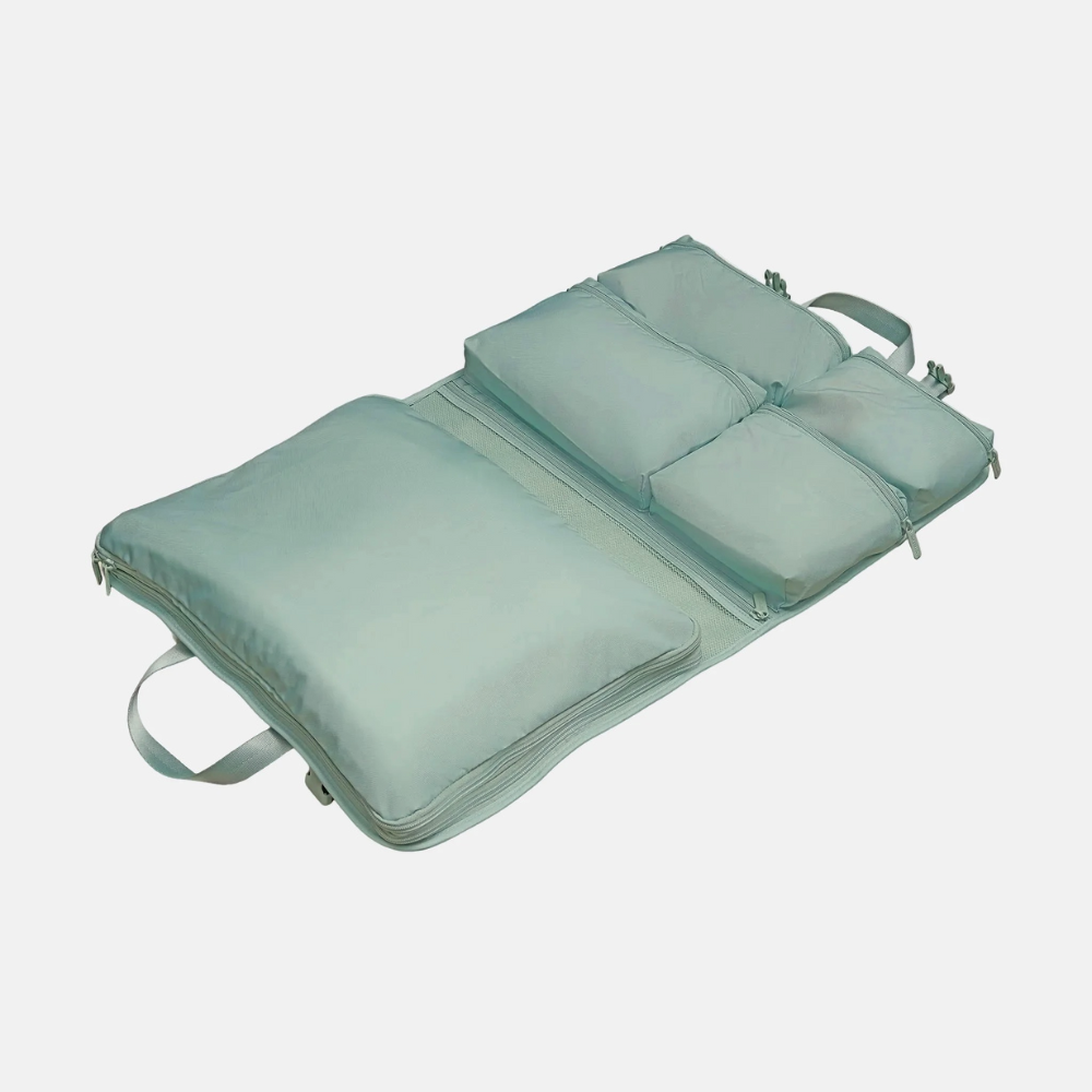 Multi-Pocket Hanging Packing Cube with compression- Sage