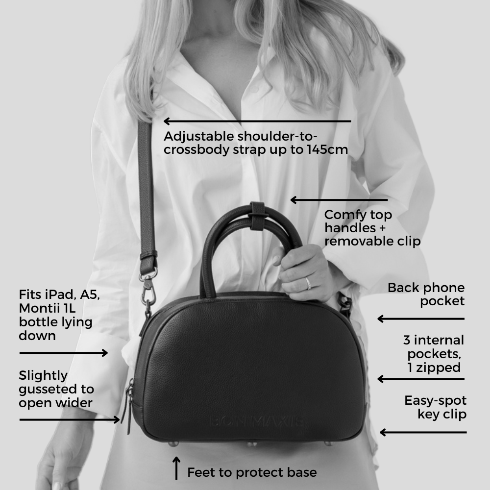 Bowler Leather Crossbody Bag -- Snake