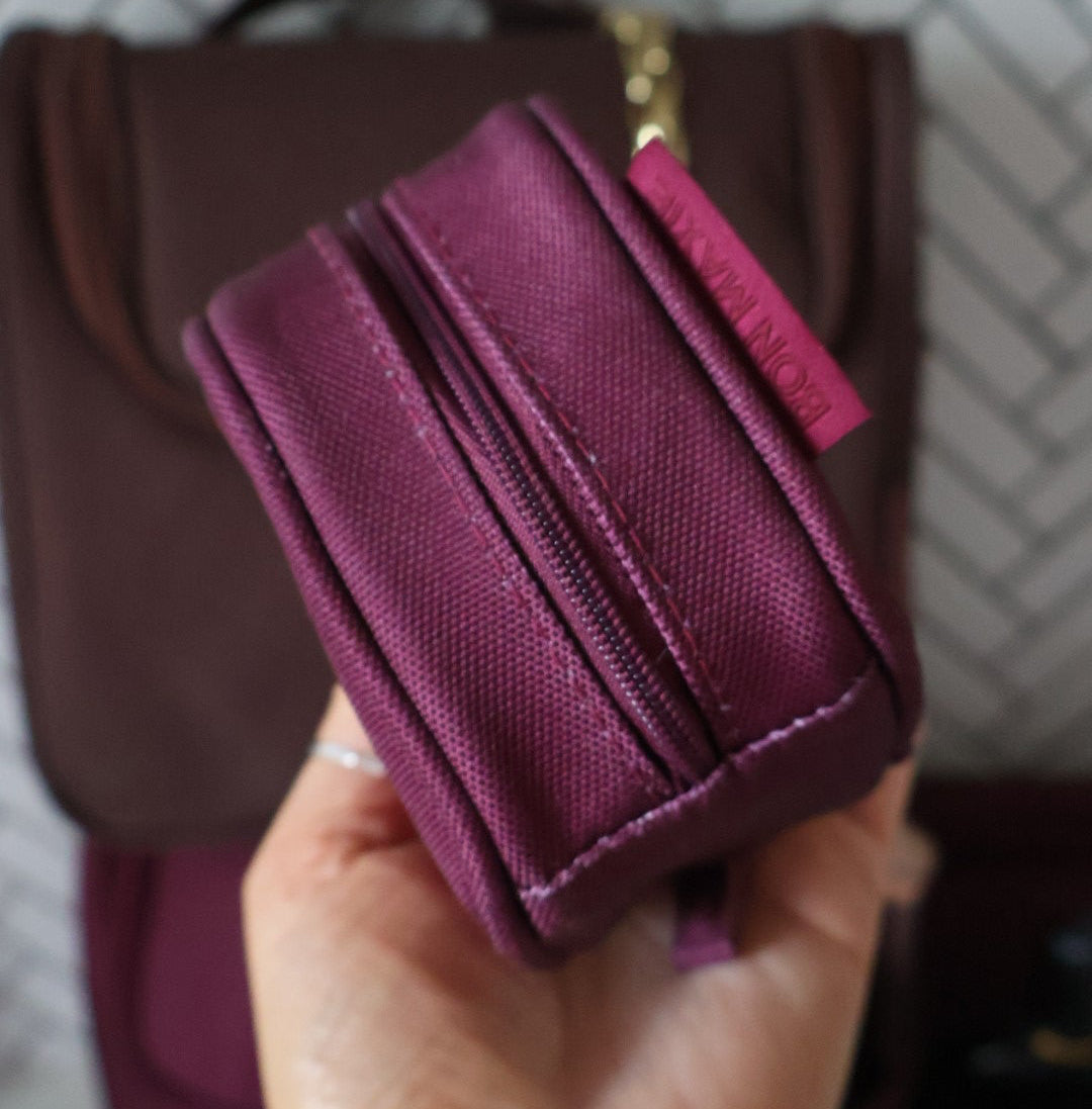 *SECONDS* SAVE $42—Toiletry Bag + Jewellery Case Bundle - Burgundy