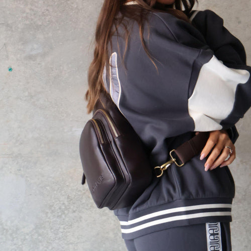 Multi-Wear Crossbody Bag - Nappa Leather - Dark Chocolate