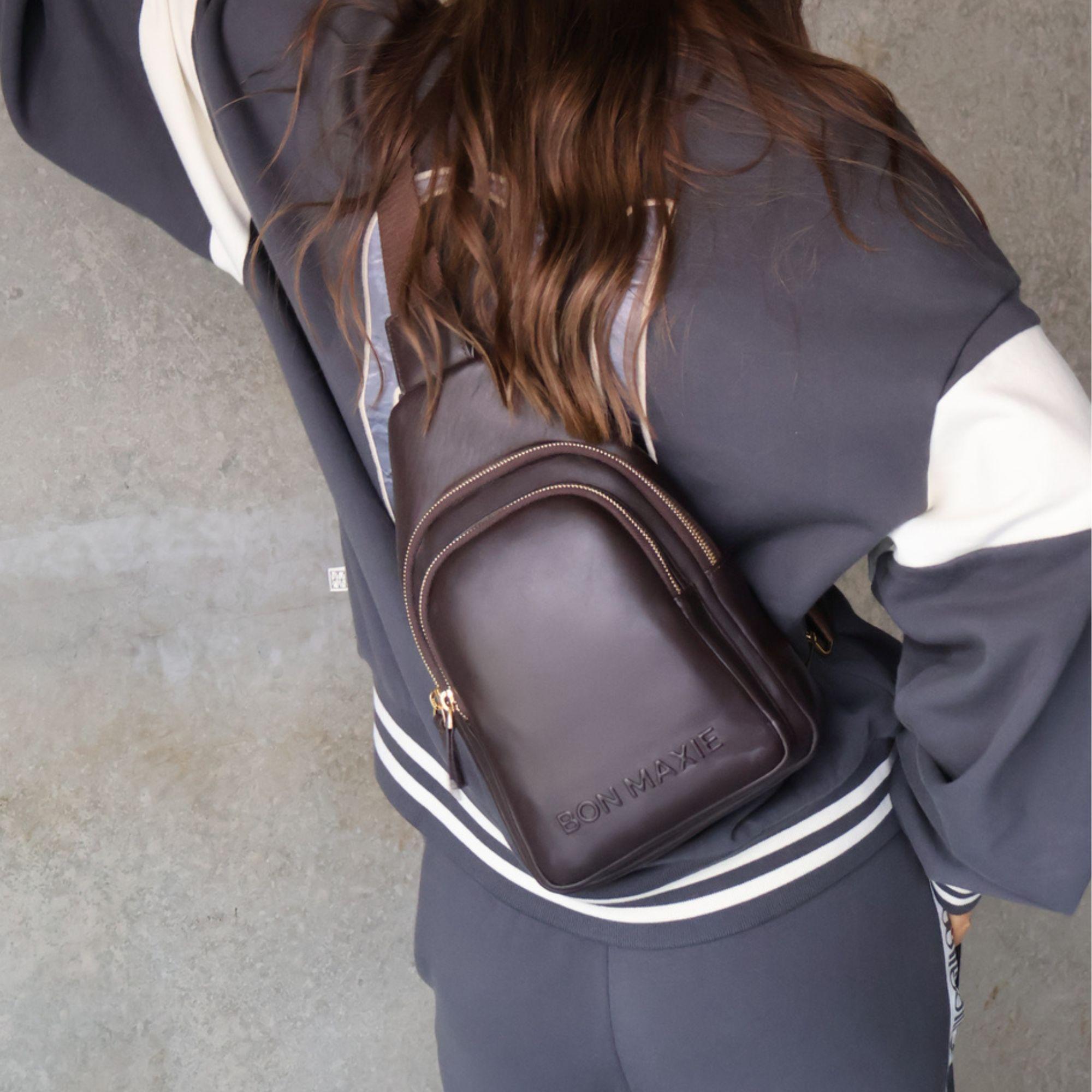 Multi-Wear Crossbody Bag - Nappa Leather - Dark Chocolate