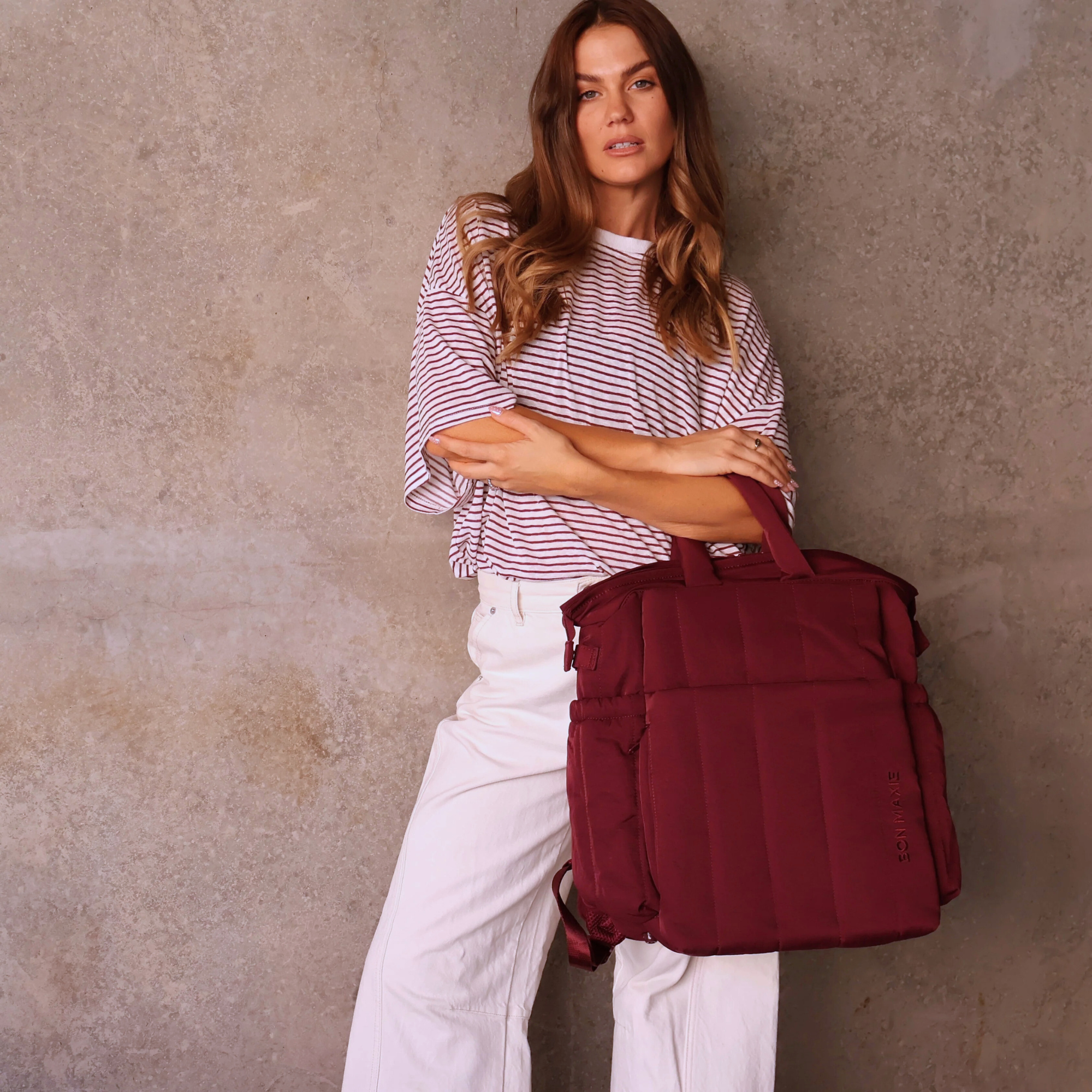 Cloudpack™ Backpack + Phone Pouch + Wet Bag - Burgundy