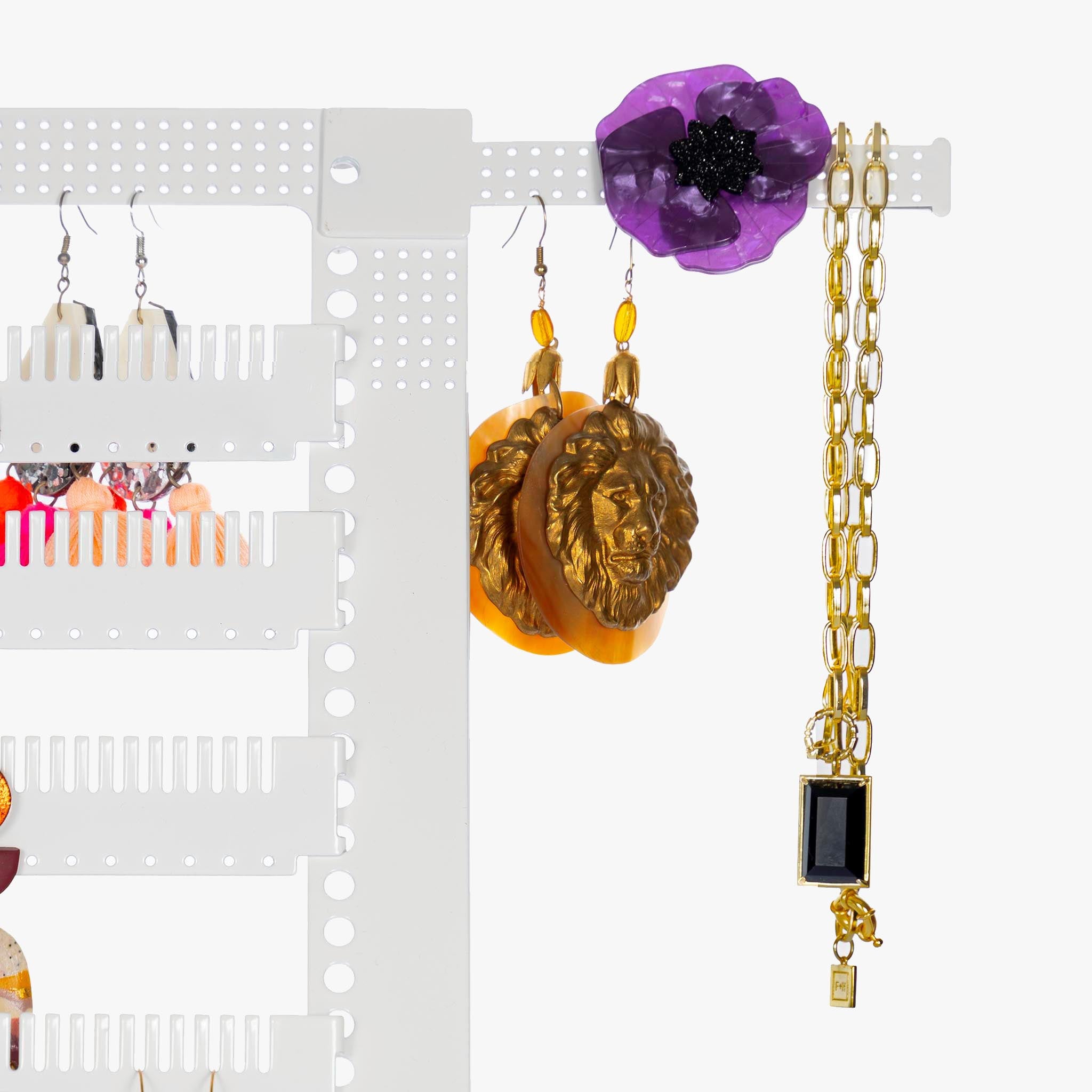 Add - On Side Accessory Bars Earring Holders Black