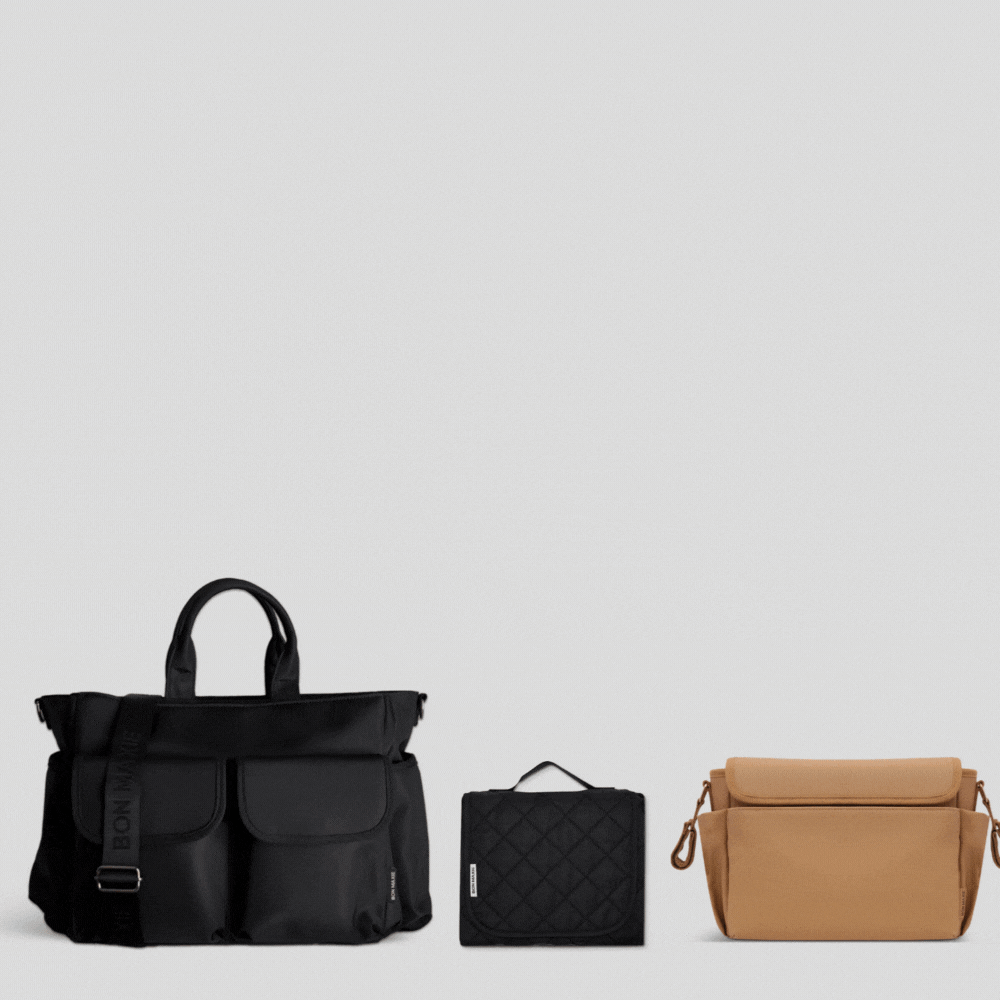 MULTI-POCKET BABY BAG BUNDLE + PRAM CADDY