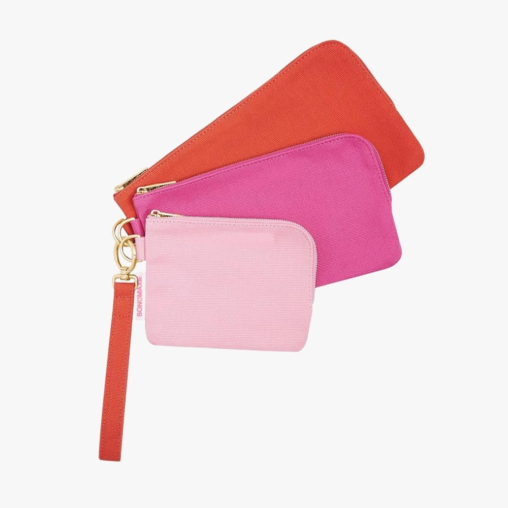 Bag Buddies Organiser Pouch Set - Pink Ombre Handy Pouches + Cases