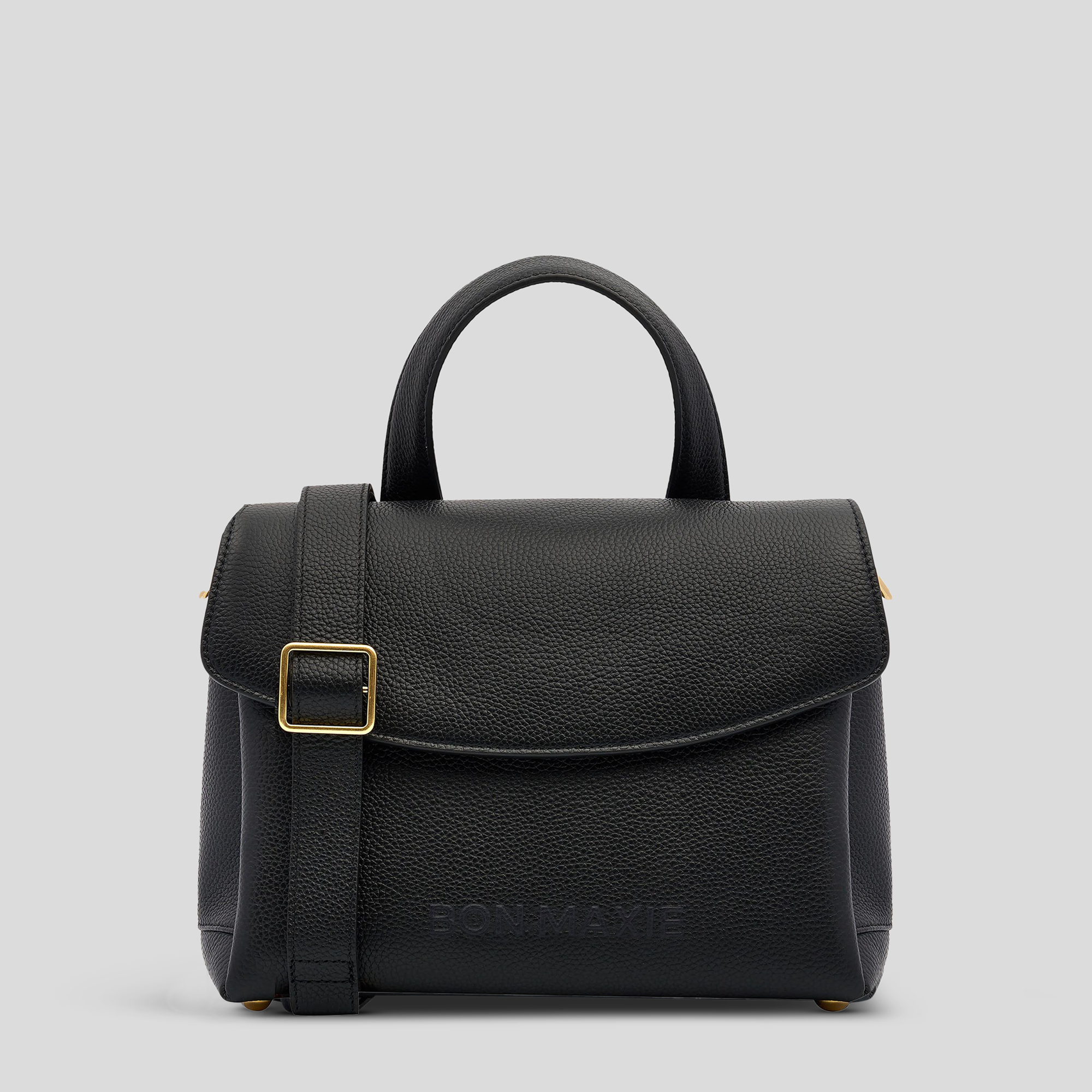 Tryhard Leather Crossbody Bag -- Black