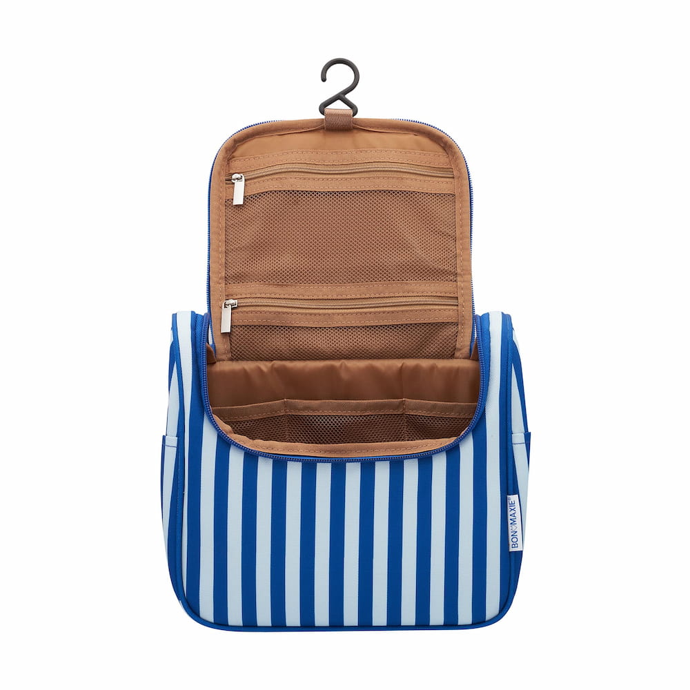 Bon Voyage Travel Toiletry Bag - Blue Stripes