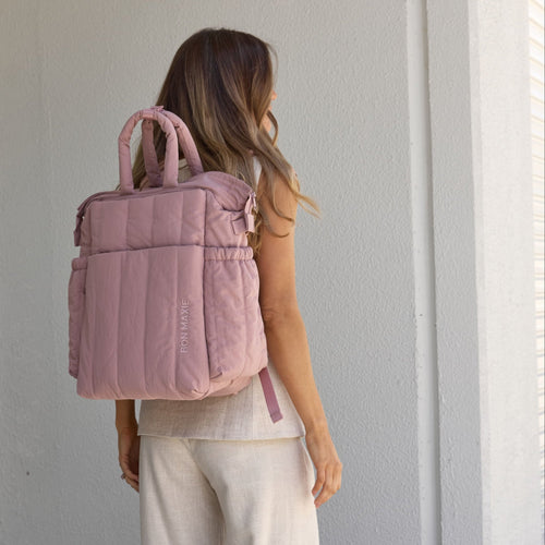 Cloudpack™ Backpack with Phone Pouch + Wet Bag -- Milk Tea