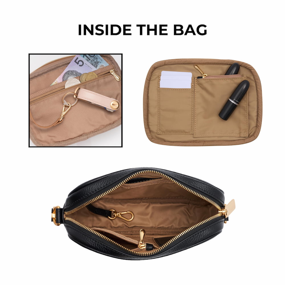 Mini Sidekick Wallet Crossbody Bag - Tan