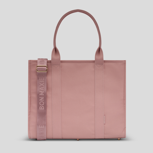 Large Structured Tote Bag - Rosewater Mauve