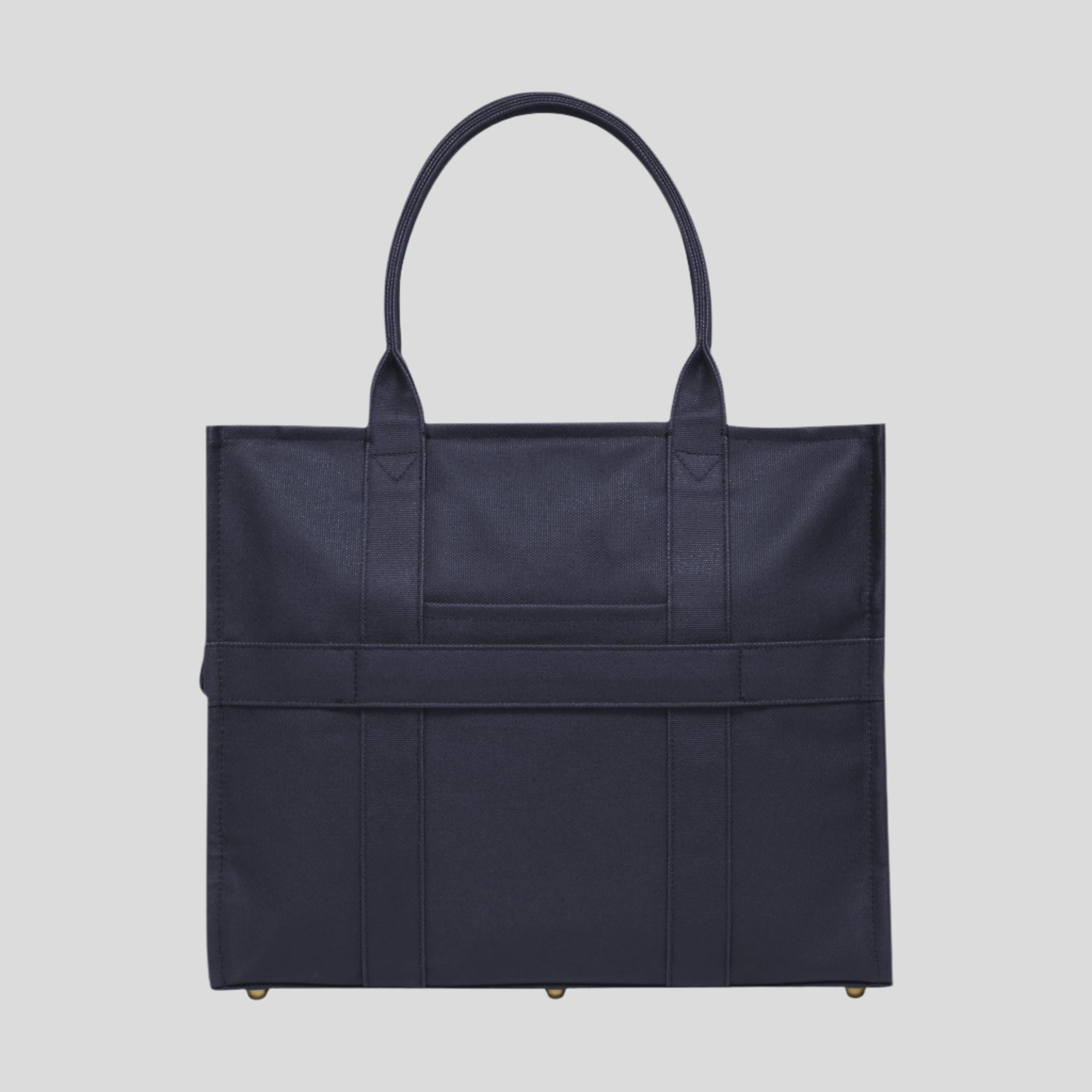 Large Structured Tote Bag - Navy