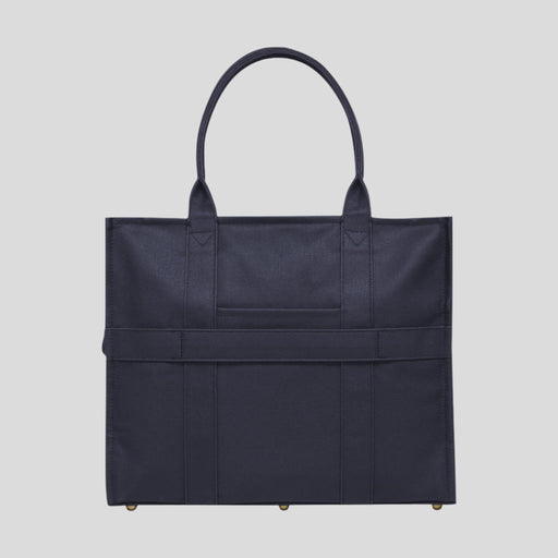 Large Structured Tote Bag - Navy