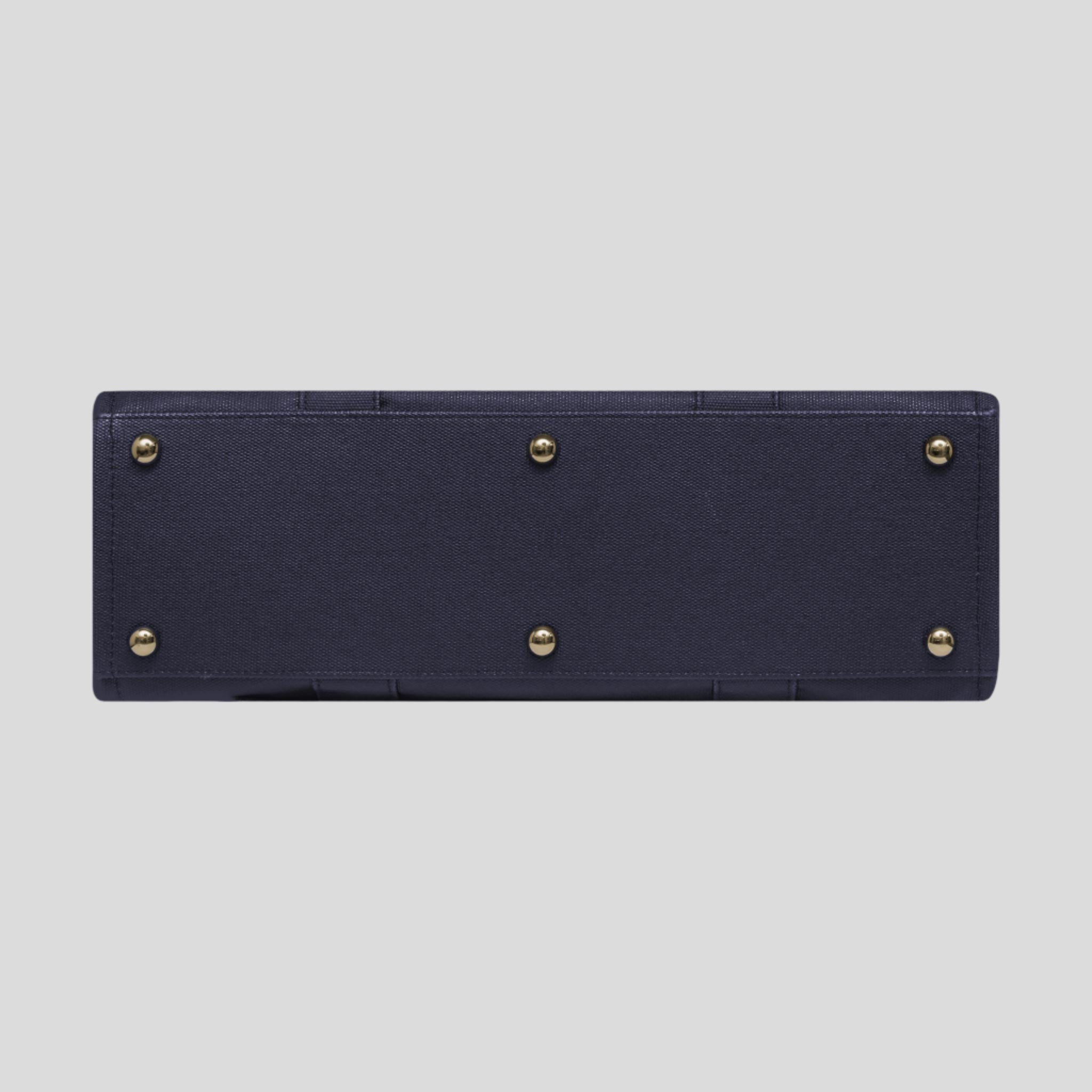 Large Structured Tote Bag - Navy
