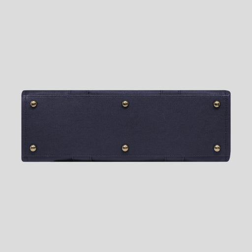 Large Structured Tote Bag - Navy