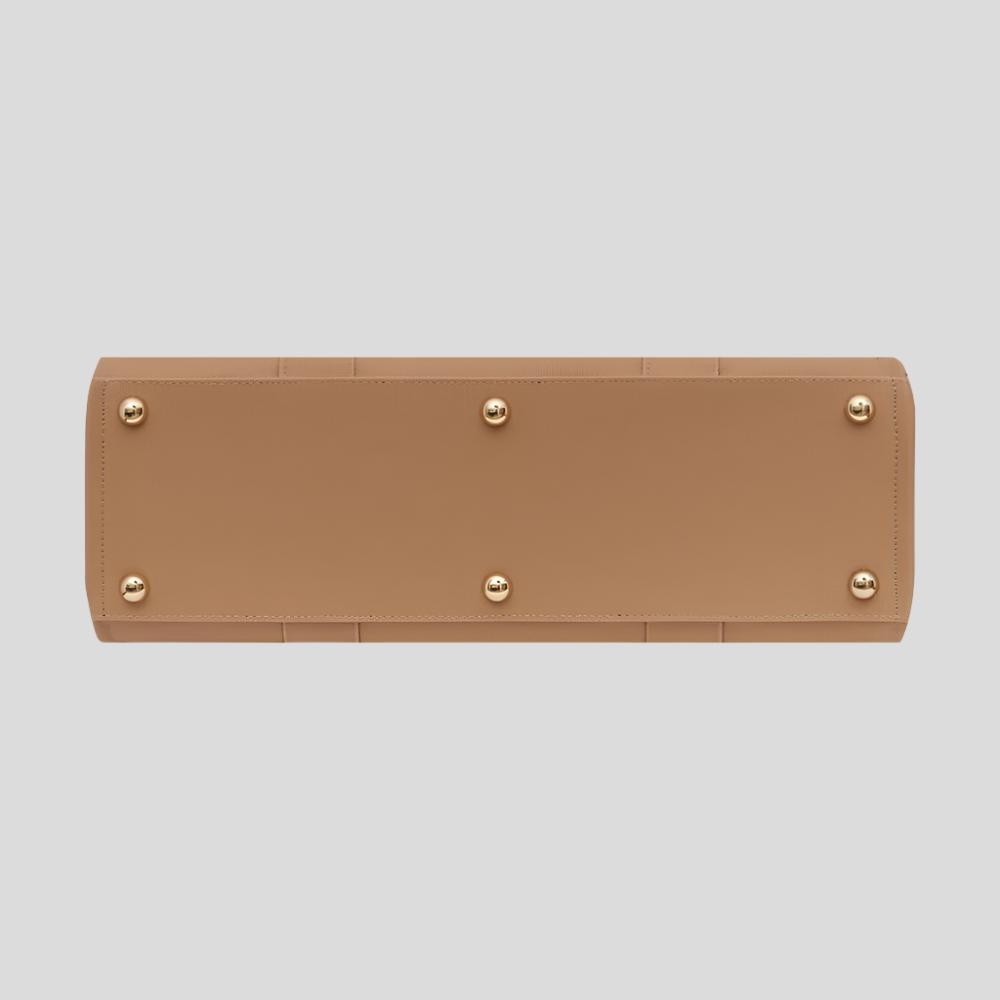 Large Bon Vivant Structured Tote Bag - Tan Bags