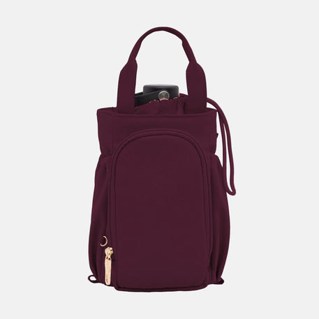 Multi-Wear Water Bottle Bag - Burgundy