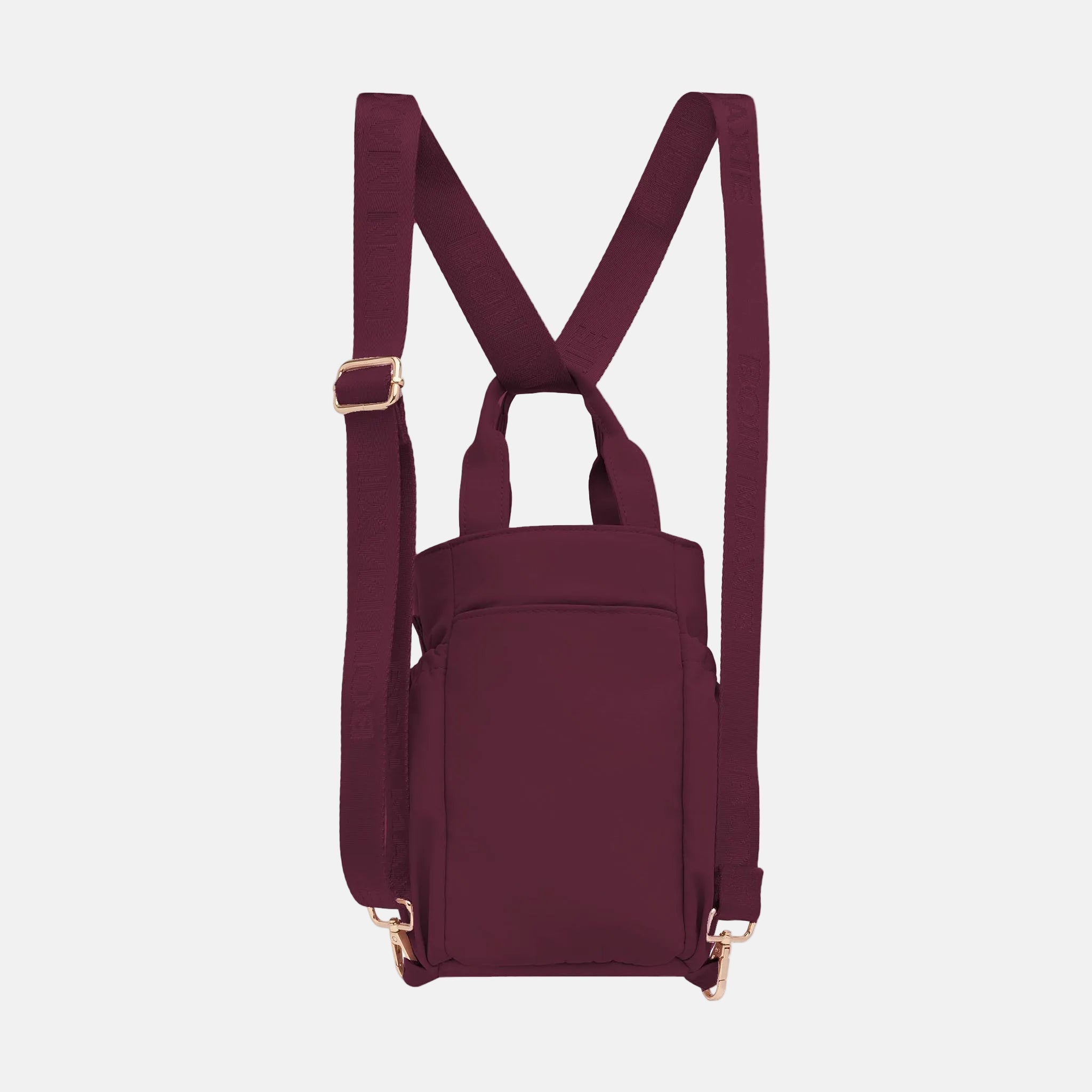 Multi-Wear Water Bottle Bag -- Burgundy
