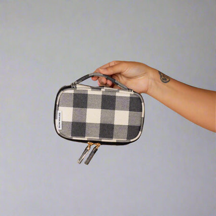 Handy Handle Case -- Black Gingham