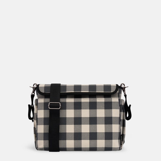 Carryall Convertible Pram Caddy - Black Gingham