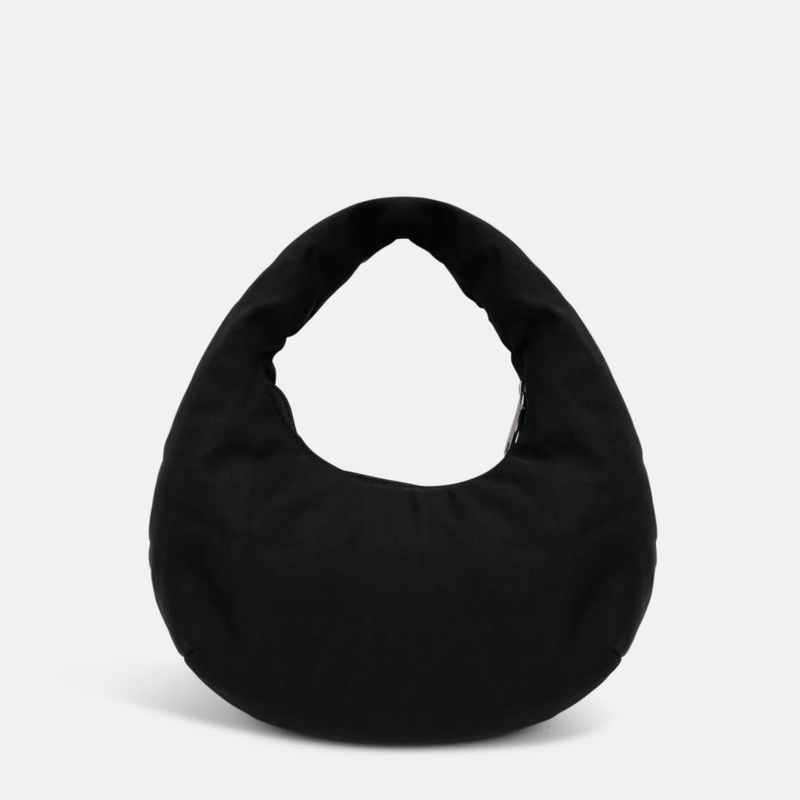 Crescent Handle Bag in technical nylon - Black